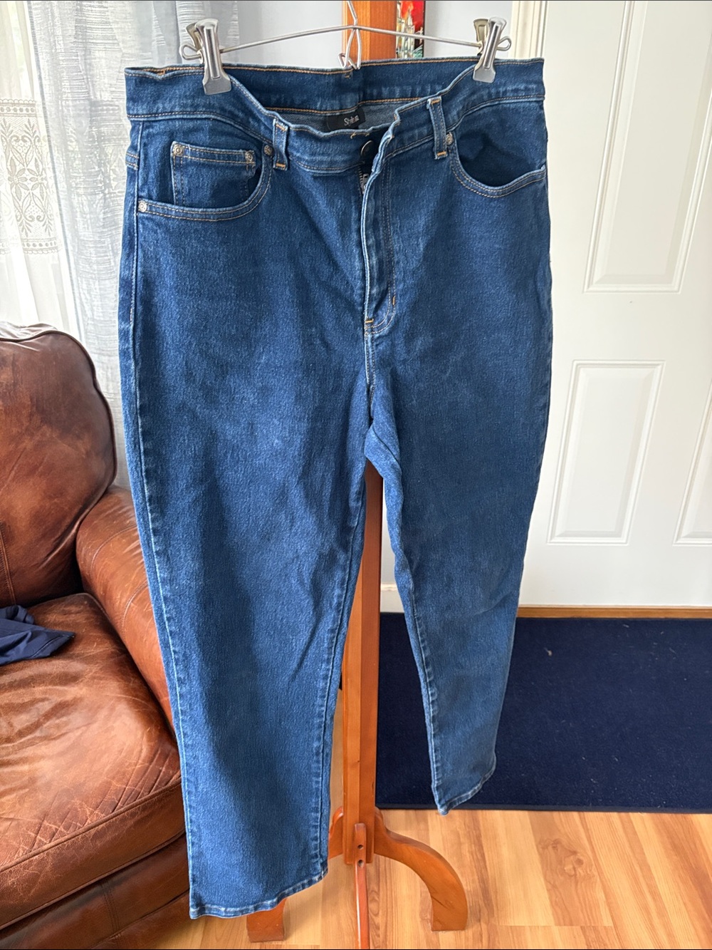 Style & Co. Women’s Boot Cut Jeans in Dark Blue Denim